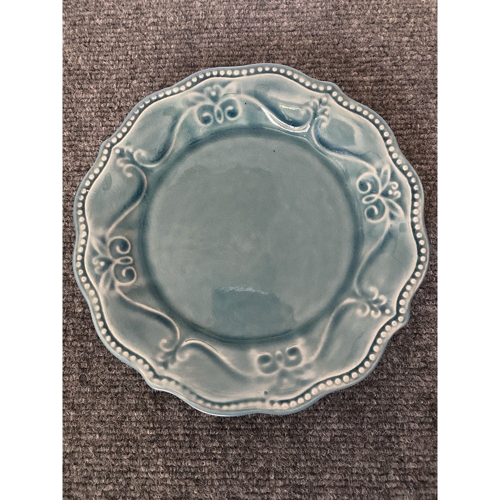 The Pioneer Woman Stoneware Paige Denim Pattern Salad Plate 8"